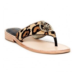 SAM EDELMAN Genuine Calf Fur Slip-on Sandal